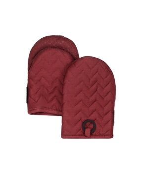 Frigidaire Quilted Oven Mitts - Burgundy Pair